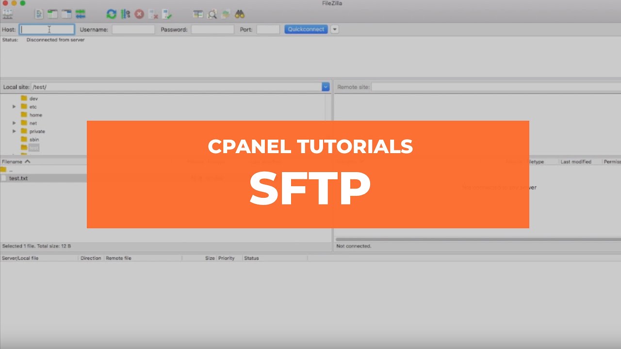 cPanel Tutorials - SFTP